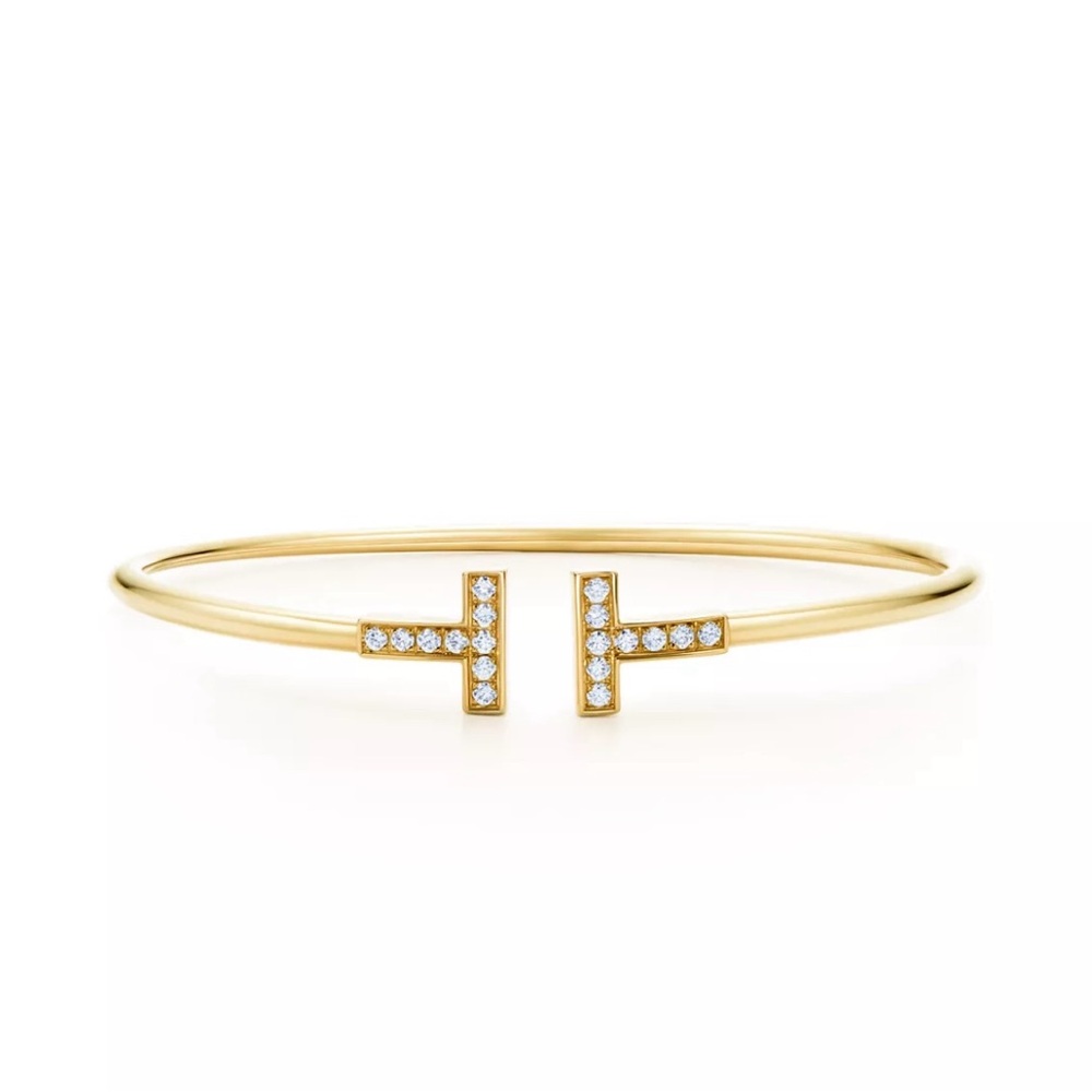 Tiffany & Co. Gold Bracelet with Crystal Details